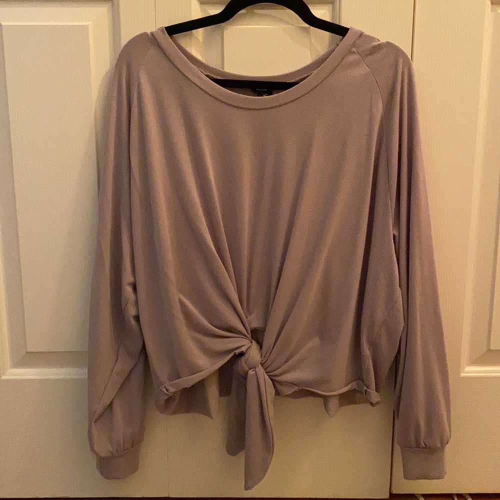 NUDE | Long Sleeve Top with Tie
